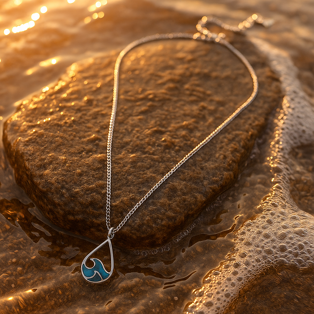 Simple Wave Breath Necklace