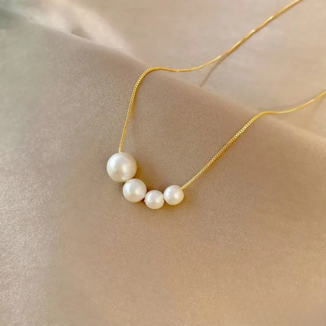 Unique Gold Freshwater Pearl Necklace