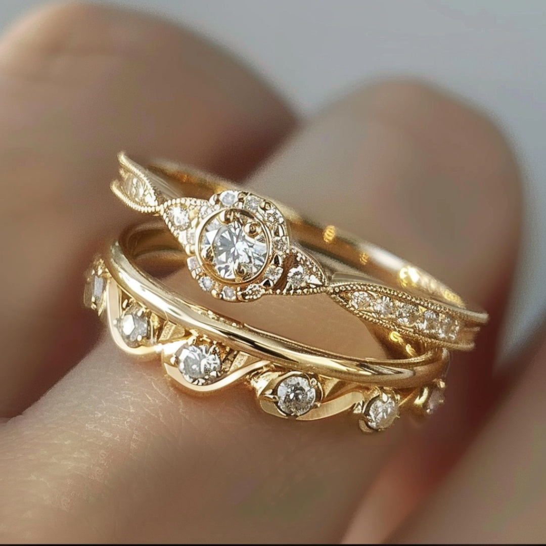 Radiant Gold Elegance Ring