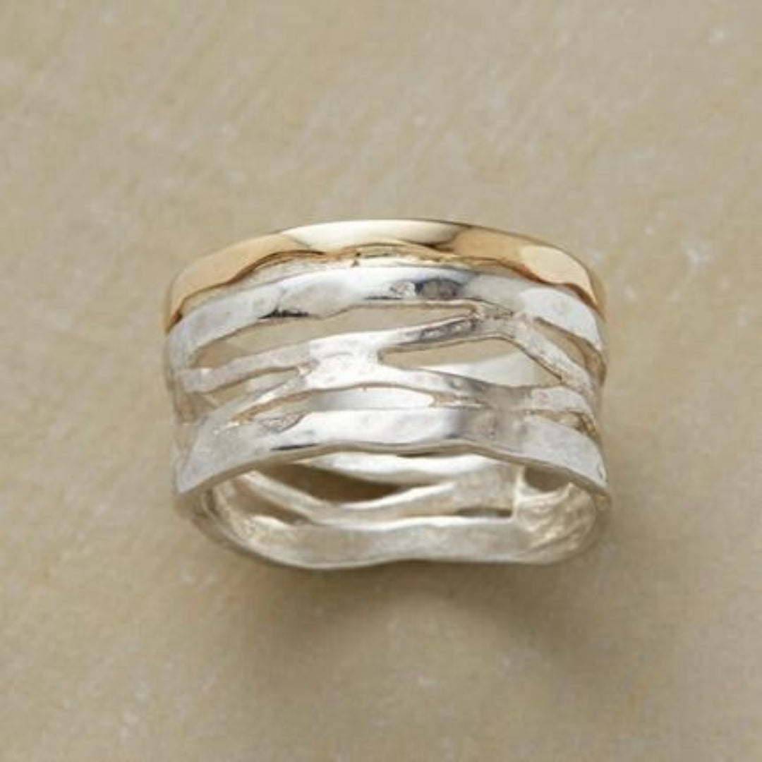 Timeless Gold & Silver Open Ring