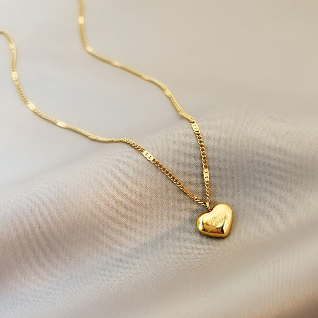 Golden Heart Necklace