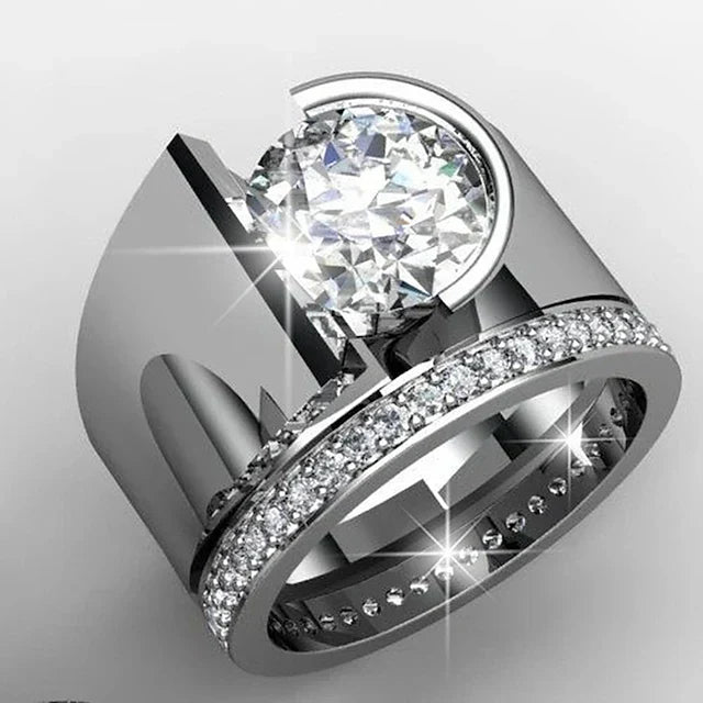 Radiance Silver Ring with Zirconia