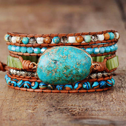 Healing Amazonite Protection Turquoise Bracelet