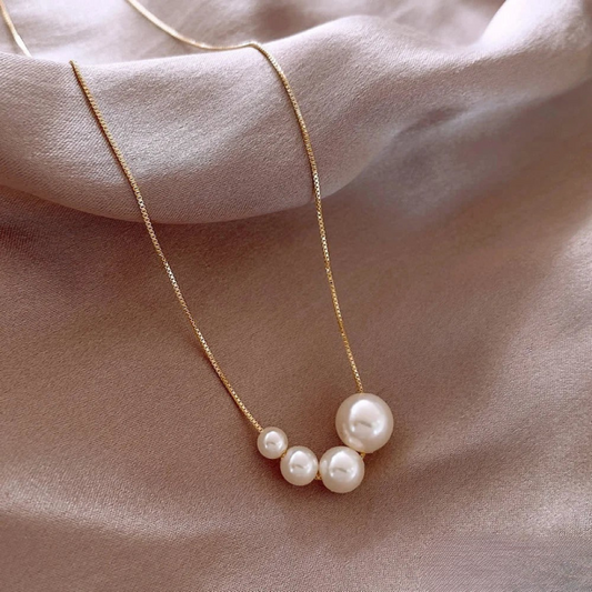 Unique Gold Freshwater Pearl Necklace