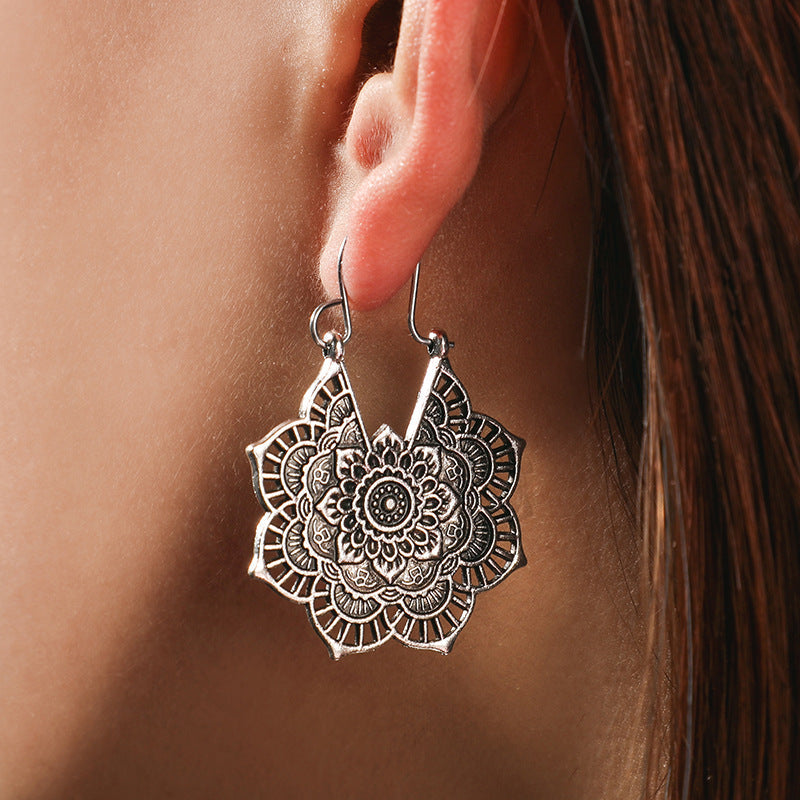 Lotus Mandala Elegance Earrings