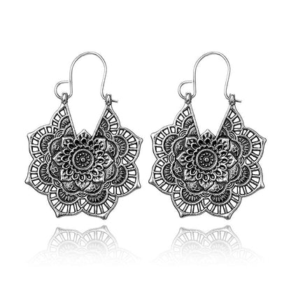 Lotus Mandala Elegance Earrings