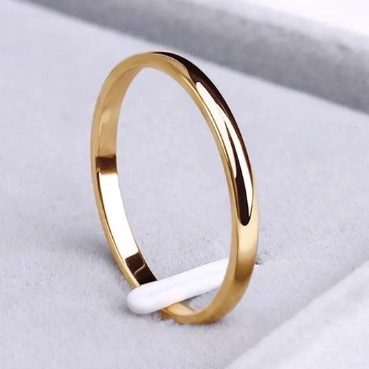 Simple Ring Gold And Silver