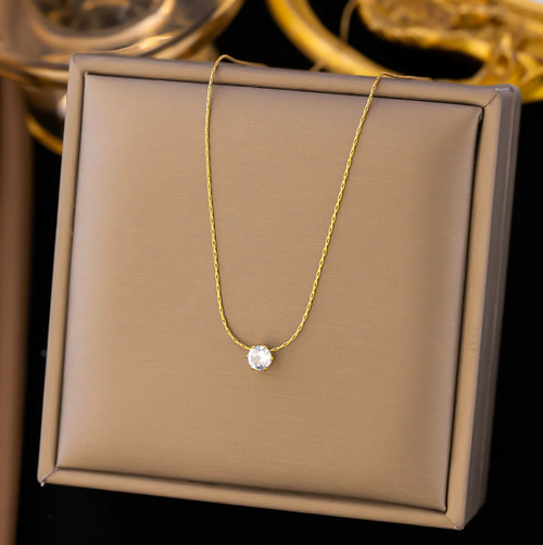 Exclusive Golden Diamond Necklace