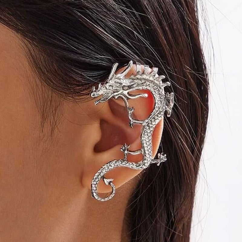 Exclusive Silver Serpent Earrings