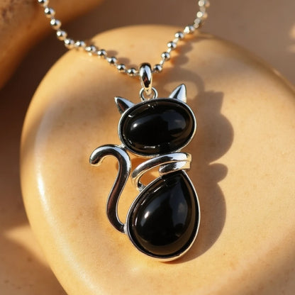 Timeless Cat Stone Necklace