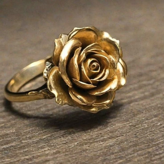 Timeless Golden Flower Ring