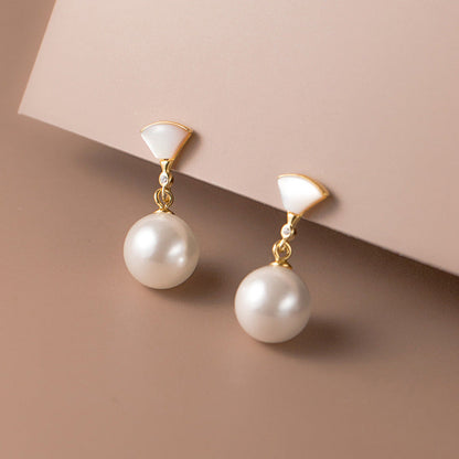 Retro Silver Ball Earrings