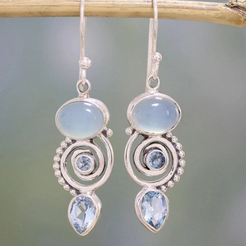 Timeless Silver Moonstone Earrings