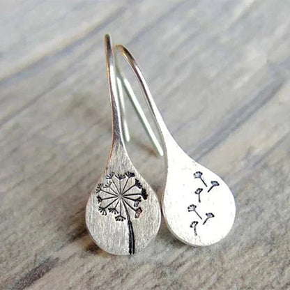 Exclusive 925 Silver Dandelion Earrings