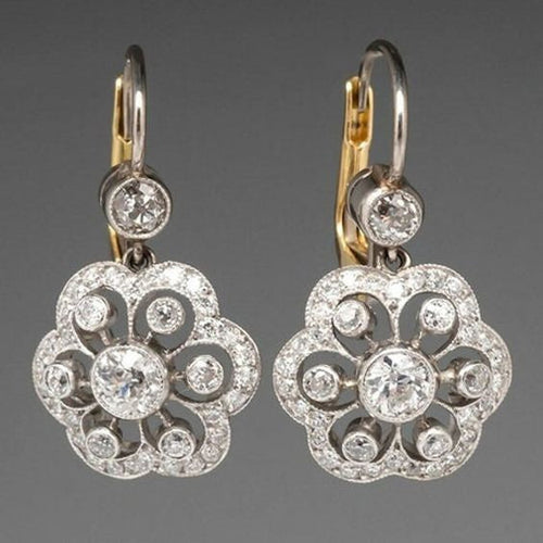 Crystal Mandala Earrings Elegance Touch