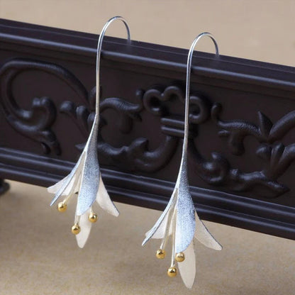 Exclusive Silver Floral Earrings
