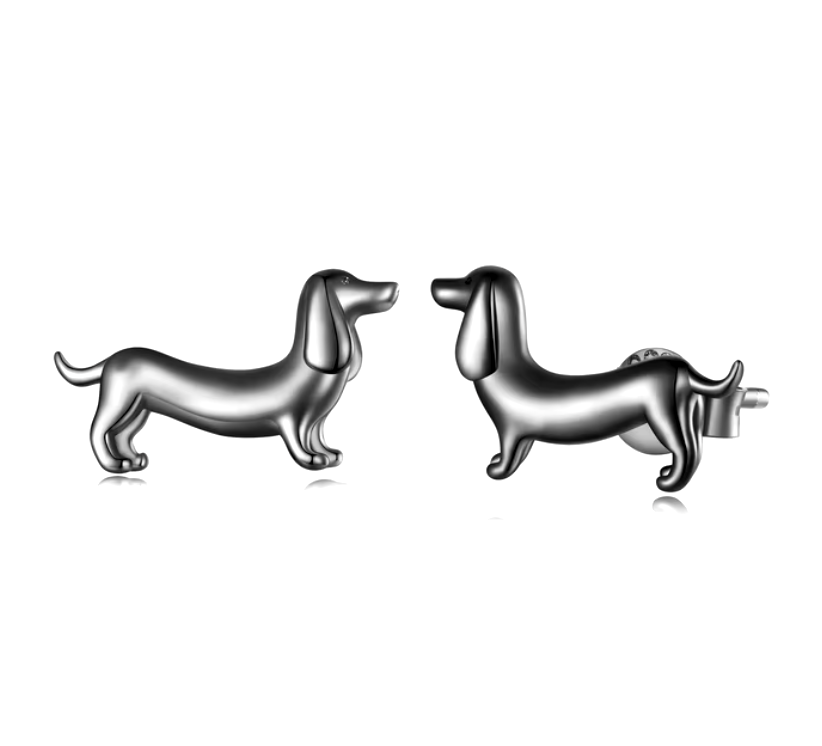 Dachshund Love Memorial Earring