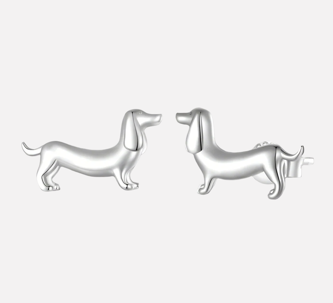 Dachshund Love Memorial Earring