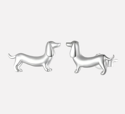 Dachshund Love Memorial Earring
