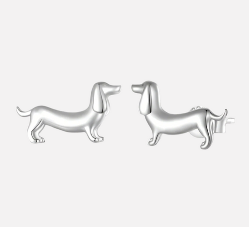 Dachshund Love Memorial Earring