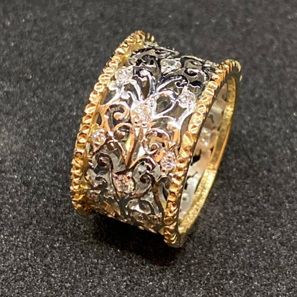 Mika - Vintage Zirconia Ivy Ring