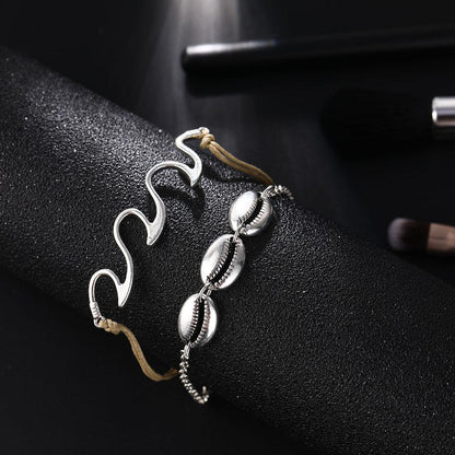 Boho Ocean Wave Anklet