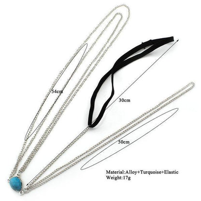 Bohemian Turquoise Leg Jewelry