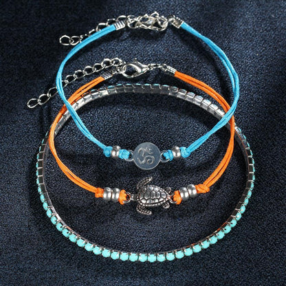 Boho Turtle Bracelet Stack