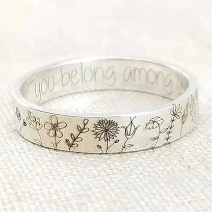 Dandelion Silver Ring