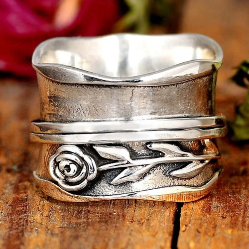 Vintage Silver Blossom Ring