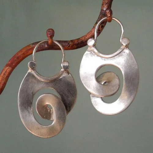 Timeless Twirl Silver Earrings