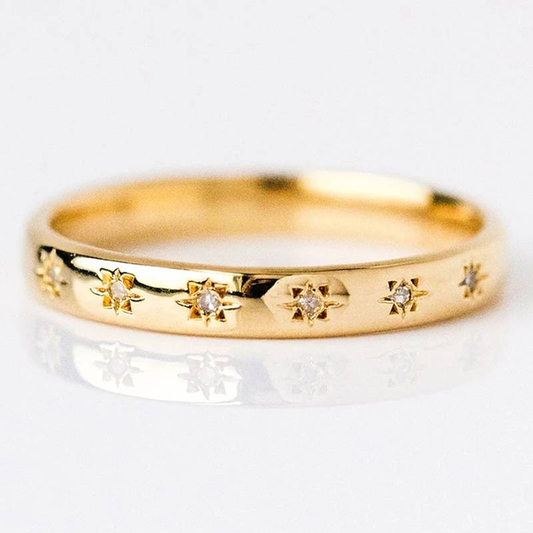 Exclusive Vintage Gold & Zirconia Ring