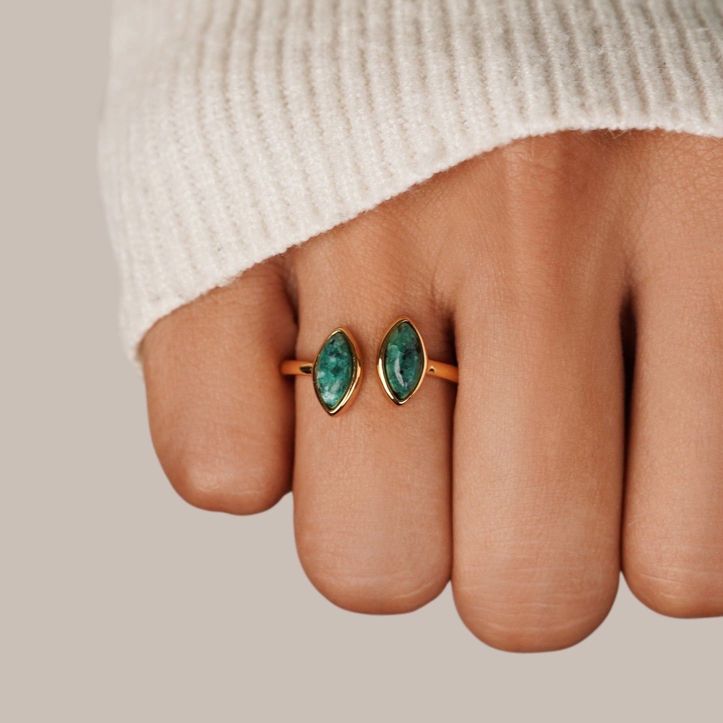 Luxe - Green Wrap Ring