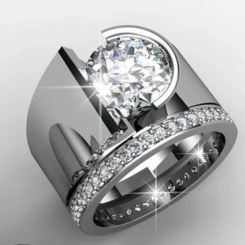 Radiance Silver Ring with Zirconia