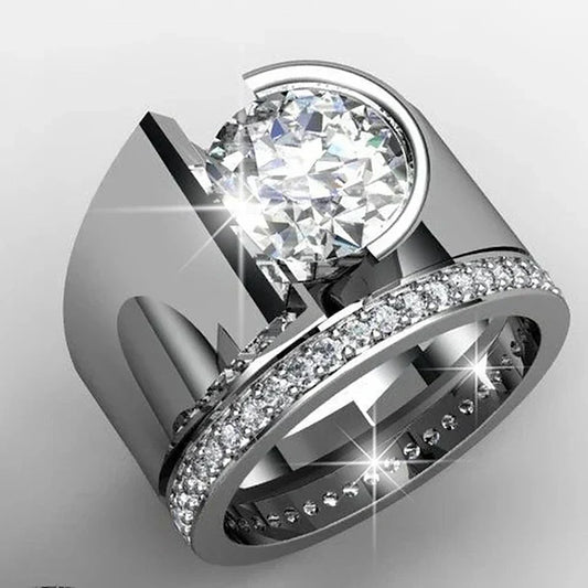 Radiance Silver Ring with Zirconia