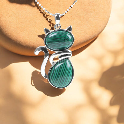 Timeless Cat Stone Necklace
