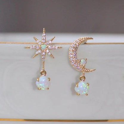 Star Elegant Pearl Earrings