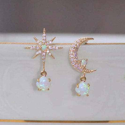 Star Elegant Pearl Earrings